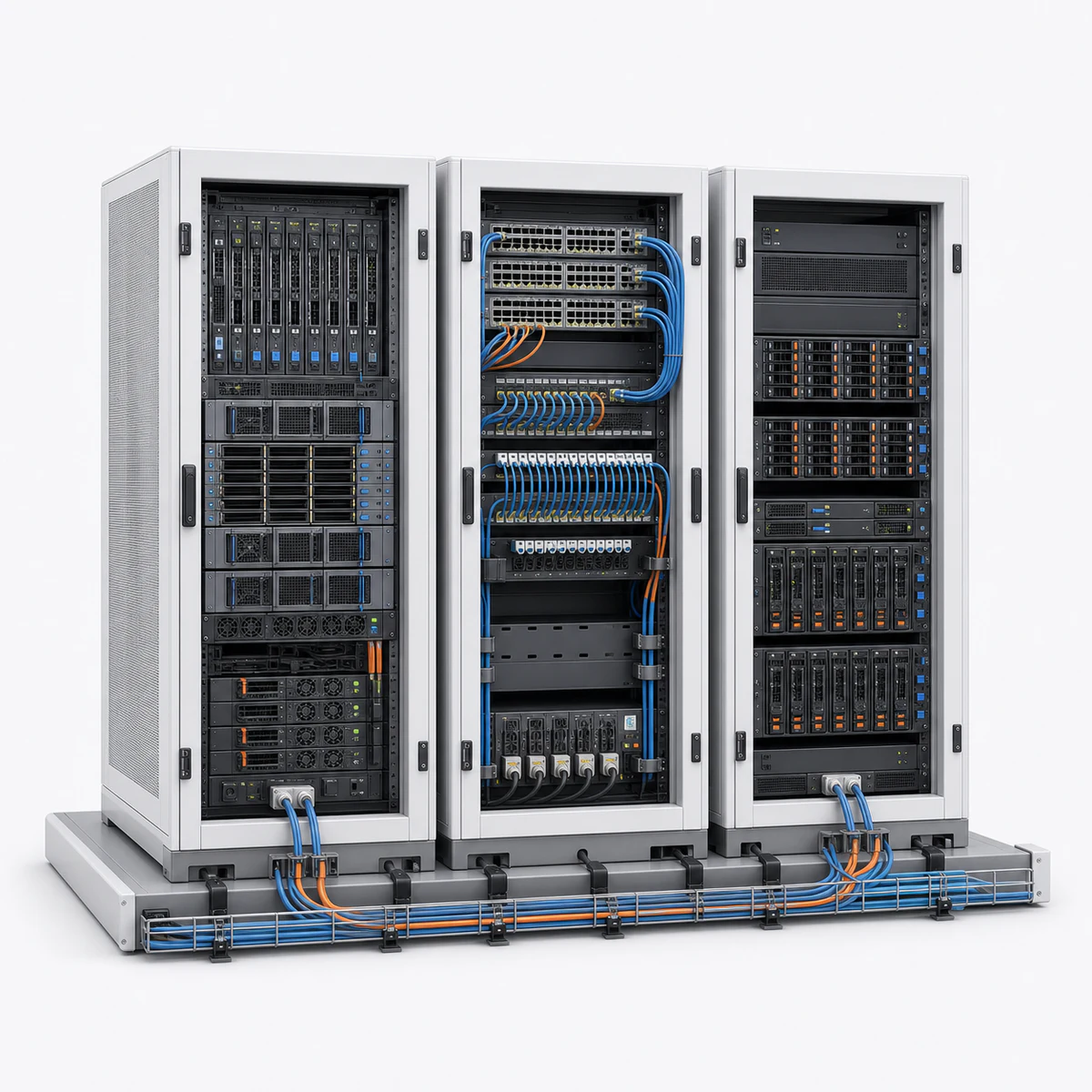 Server, şəbəkə və məlumat saxlama infrastrukturu
