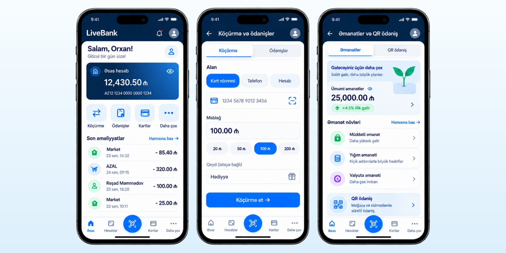 LiveBank - Bütün bank əməliyyatları bir platformada — 3